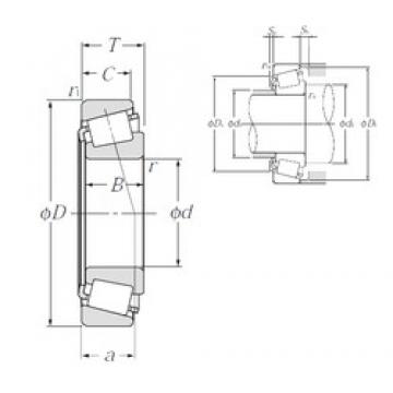 110 mm x 170 mm x 47 mm  NTN 33022U конические роликовые подшипники