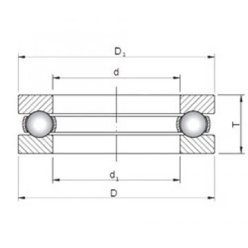 ISO 51210 упорные шарикоподшипники