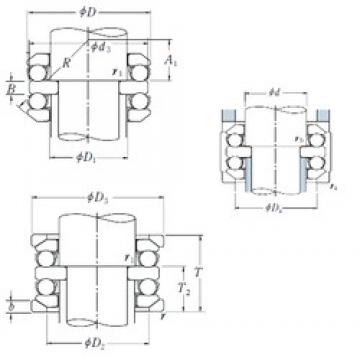 120 mm x 210 mm x 27 mm  NSK 54324XU упорные шарикоподшипники