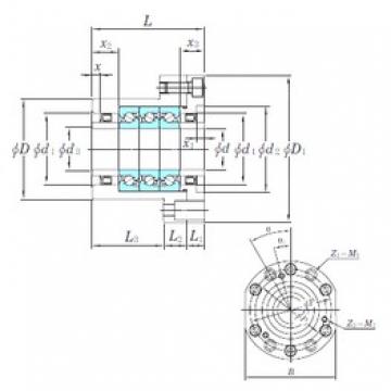 20 mm x 60 mm x 80 mm  KOYO BSU2047BDF - T упорные шарикоподшипники