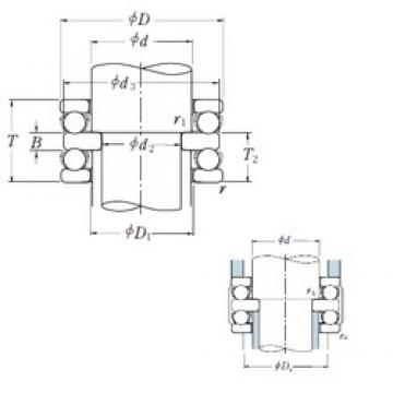 150 mm x 215 mm x 20 mm  NSK 52230X упорные шарикоподшипники