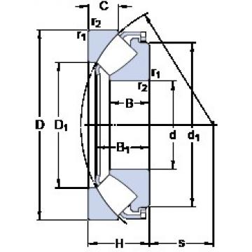 160 mm x 320 mm x 60.5 mm  SKF 29432 E упорные роликоподшипники