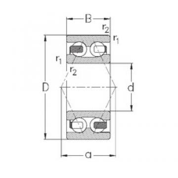 50 mm x 90 mm x 30,2 mm  NKE 3210-B-TV радиально-упорные шарикоподшипники