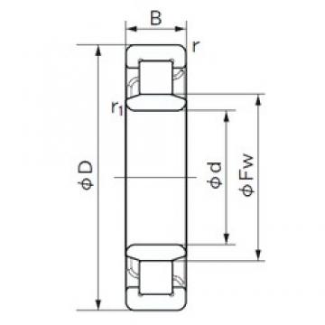 140 mm x 250 mm x 42 mm  NACHI NU 228 E цилиндрические роликоподшипники