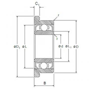 2,5 mm x 7 mm x 3,5 mm  NMB RF-725ZZ радиальные шарикоподшипники