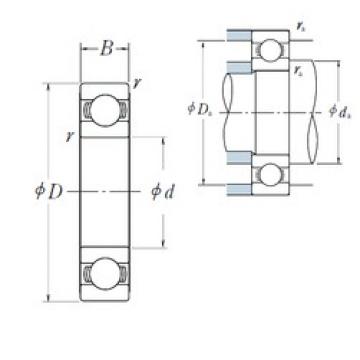 400 mm x 600 mm x 90 mm  NSK 6080 радиальные шарикоподшипники