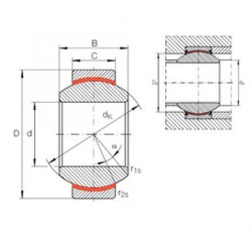 12 mm x 26 mm x 15 mm  INA GE 12 FW подшипники скольжения