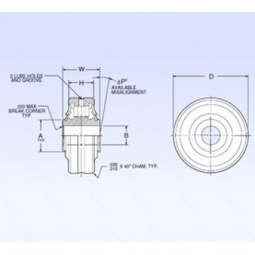 15,875 mm x 7,95 mm x 28,575 mm  NMB ASR10-2A сферические роликоподшипники