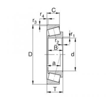 29 mm x 50.292 mm x 14.732 mm  KBC L45449/L45410 конические роликовые подшипники