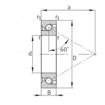 75 mm x 110 mm x 15 mm  FAG BSB075110-T упорные шарикоподшипники