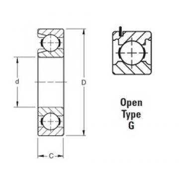 25 mm x 62 mm x 17 mm  Timken 305WG радиальные шарикоподшипники