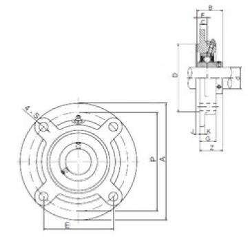 15 mm x 62 mm x 31 mm  ISO UCFC202 подшипниковые узлы