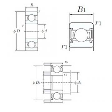 8 mm x 28 mm x 9 mm  KOYO 638-2RD радиальные шарикоподшипники