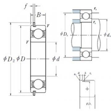 85 mm x 150 mm x 28 mm  NSK 6217NR радиальные шарикоподшипники