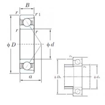 40 mm x 90 mm x 23 mm  KOYO 7308 радиально-упорные шарикоподшипники