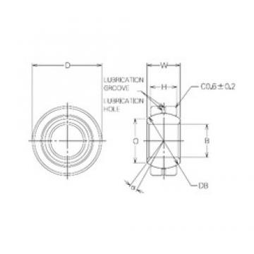 18 mm x 34 mm x 18 mm  NMB MBG18CR подшипники скольжения