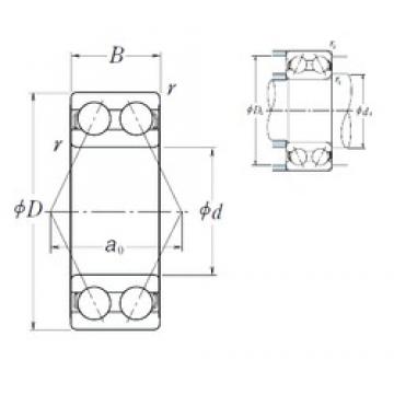 35 mm x 80 mm x 34,9 mm  NSK 5307 радиально-упорные шарикоподшипники