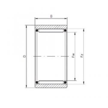 40 mm x 55 mm x 40 mm  ISO RNAO40x55x40 цилиндрические роликоподшипники