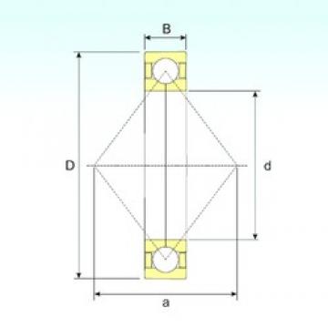 220 mm x 340 mm x 56 mm  ISB QJ 1044 радиально-упорные шарикоподшипники