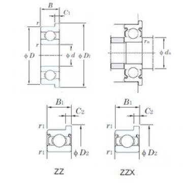 7 mm x 19 mm x 6 mm  KOYO F607ZZ радиальные шарикоподшипники