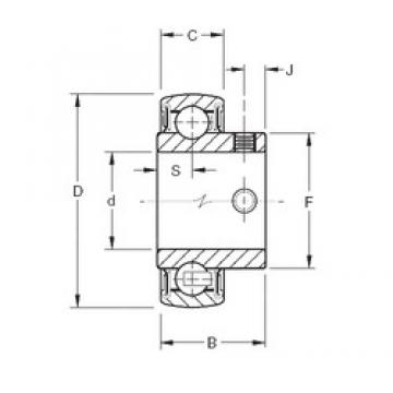 45 mm x 85 mm x 42 mm  Timken YAE45RRB радиальные шарикоподшипники