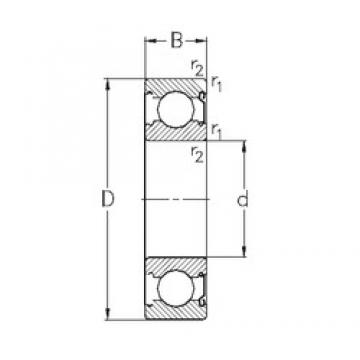 40 mm x 90 mm x 23 mm  NKE 6308-Z радиальные шарикоподшипники