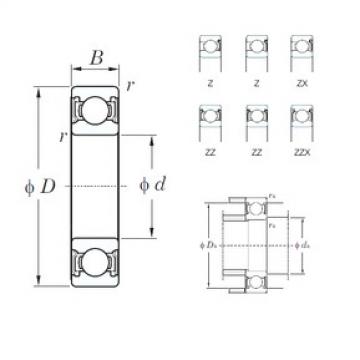 15 mm x 35 mm x 11 mm  KOYO 6202ZZ радиальные шарикоподшипники