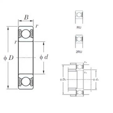 20 mm x 32 mm x 7 mm  KOYO 6804-2RU радиальные шарикоподшипники