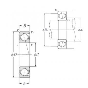 65 mm x 140 mm x 33 mm  NTN 7313 радиально-упорные шарикоподшипники