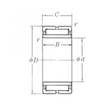 90 mm x 125 mm x 63 mm  NSK NA6918 игольчатые подшипники