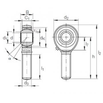 20 mm x 40 mm x 25 mm  INA GAKFL 20 PB подшипники скольжения