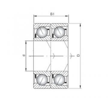 ISO 7015 BDT радиально-упорные шарикоподшипники