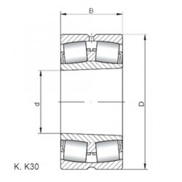 40 mm x 90 mm x 23 mm  ISO 21308 KW33 сферические роликоподшипники