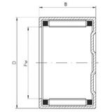 ISO BK1520 цилиндрические роликоподшипники