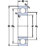 130 mm x 280 mm x 58 mm  SKF 6326 радиальные шарикоподшипники