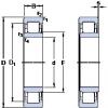 110 mm x 240 mm x 50 mm  SKF NU 322 ECP упорные шарикоподшипники #1 small image