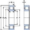 100 mm x 180 mm x 46 mm  SKF NJ 2220 ECM упорные шарикоподшипники #1 small image