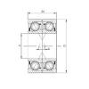 ISO 7018 ADF радиально-упорные шарикоподшипники #1 small image