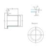 12 mm x 14 mm x 15 mm  SKF PCMF 121415 E подшипники скольжения