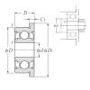 3 mm x 6 mm x 2,5 mm  NTN FL673SSA радиальные шарикоподшипники