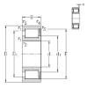 190 mm x 260 mm x 42 mm  NKE NCF2938-V цилиндрические роликоподшипники #1 small image