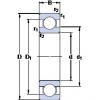 130 mm x 280 mm x 58 mm  SKF 6326 радиальные шарикоподшипники #1 small image