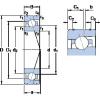 25 mm x 47 mm x 12 mm  SKF 7005 ACE/P4AL радиально-упорные шарикоподшипники #1 small image