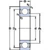 6 mm x 19 mm x 6 mm  SKF 626-2Z радиальные шарикоподшипники #1 small image