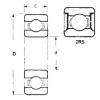 15,875 mm x 41,275 mm x 12,7 mm  FBJ 1628-2RS радиальные шарикоподшипники #1 small image