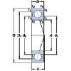 105 mm x 160 mm x 26 mm  SKF 7021 CD/P4A радиально-упорные шарикоподшипники #1 small image