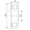 150 mm x 270 mm x 45 mm  NACHI 6230Z радиальные шарикоподшипники