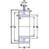 1000 mm x 1580 mm x 580 mm  SKF 241/1000 ECAF/W33 сферические роликоподшипники #1 small image