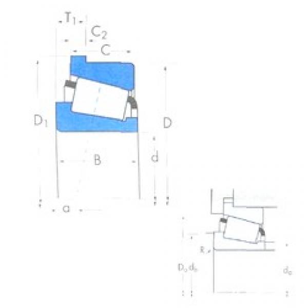 23,812 mm x 61,912 mm x 30,416 mm  Timken 3659/3620B конические роликовые подшипники #1 image