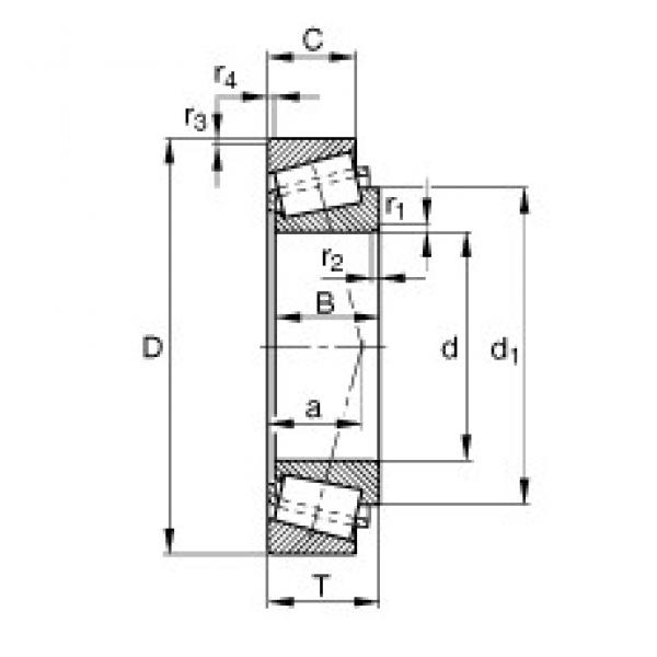 80 mm x 140 mm x 33 mm  FAG 32216-XL конические роликовые подшипники #1 image